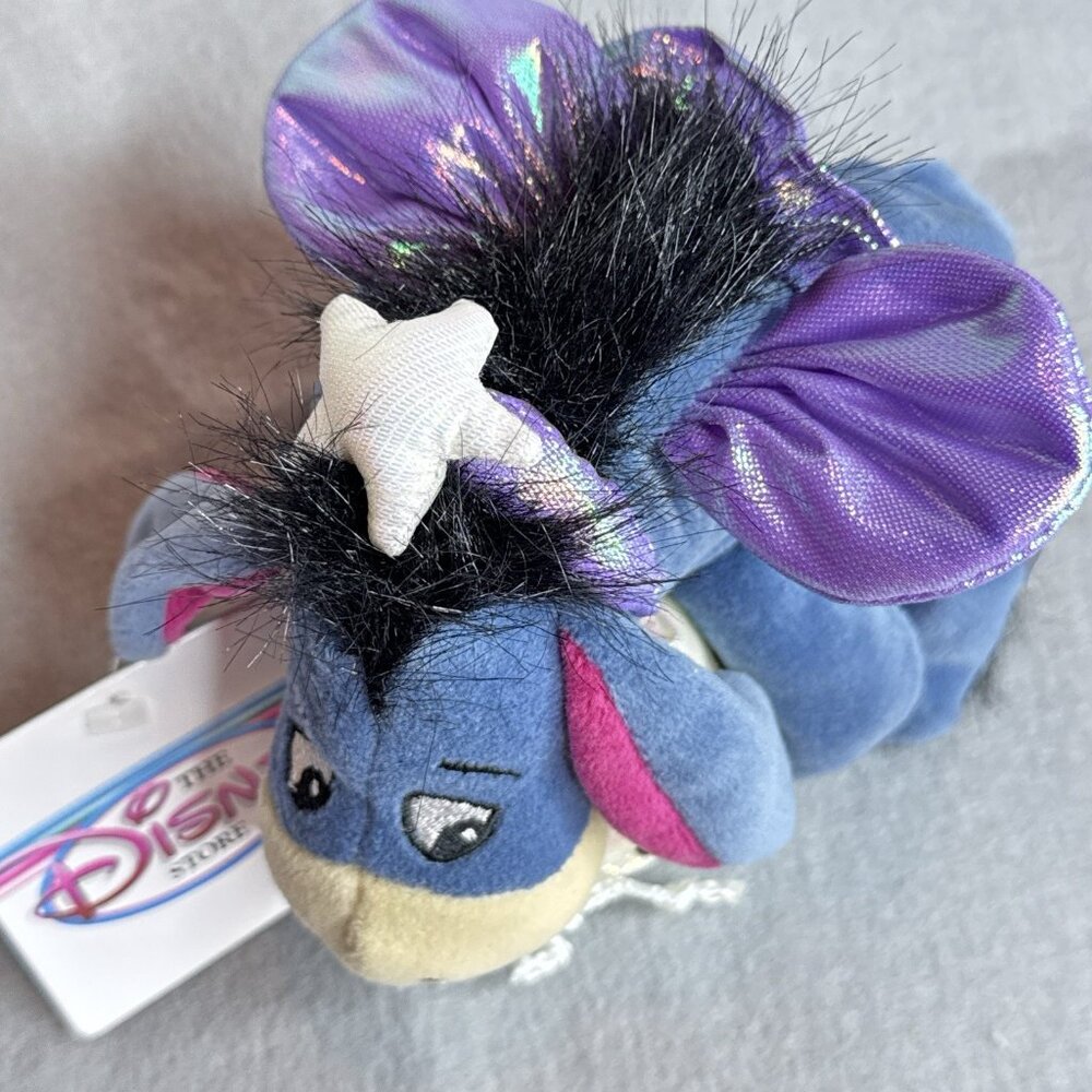 Eeyore Sugar Plum Fairy The Disney Store Bean Bag 7" Plush Stuffed Toy Wings - Picture 5 of 6